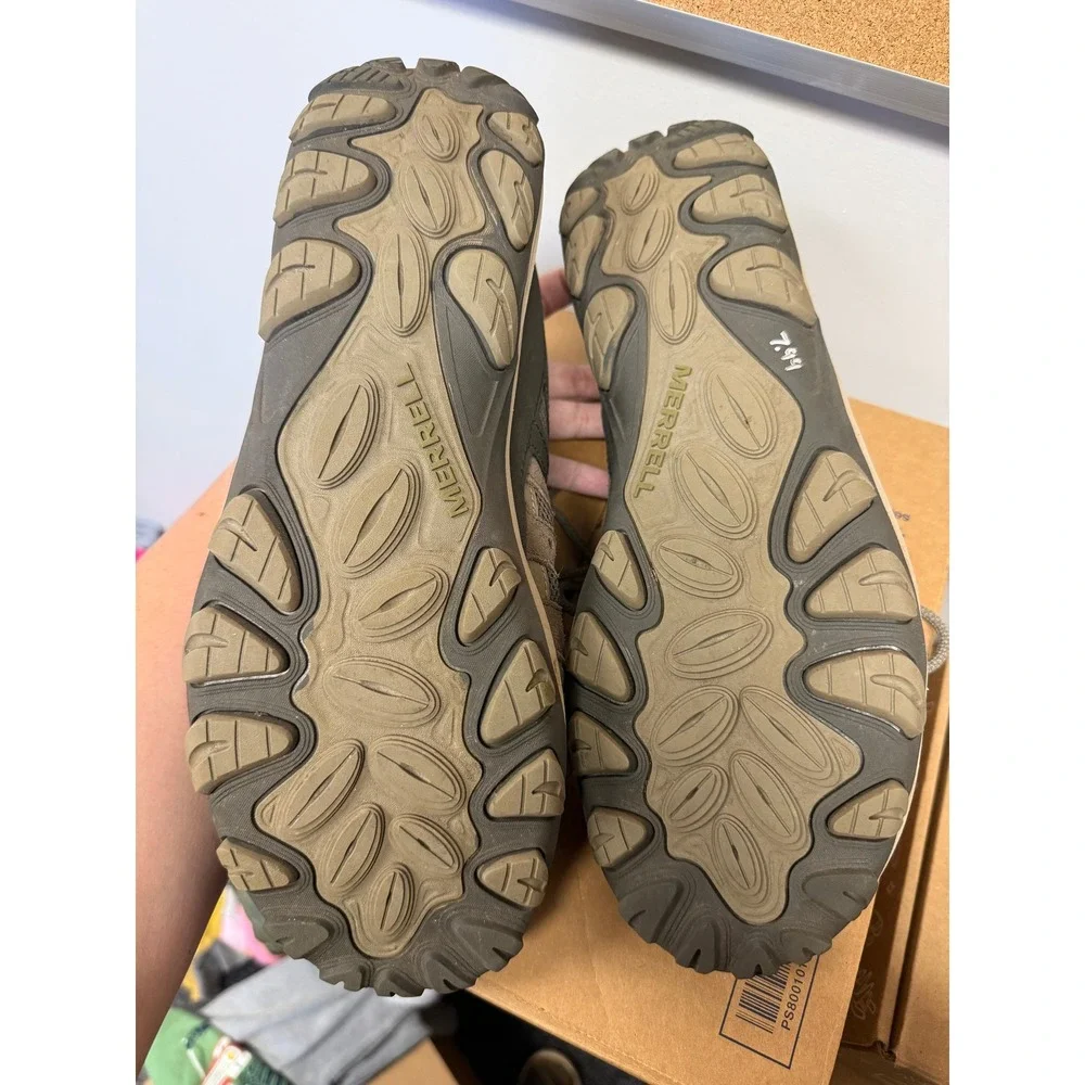 Merrell Accentor 3 Vent Hiking Shoes for Men Sz 12 Boulder Suede/Mesh J135487
